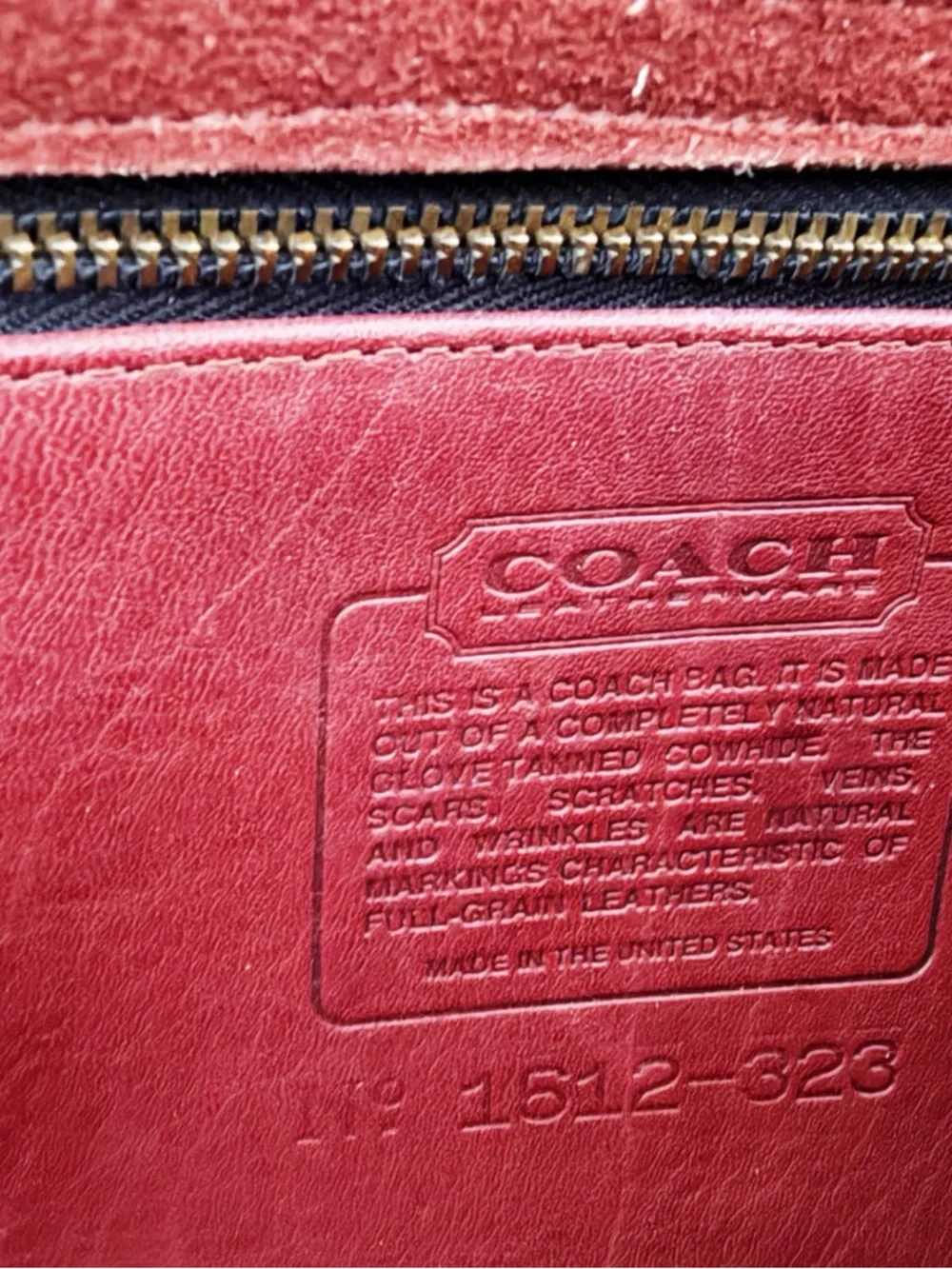 Vtg Coach Classic Flap Briefcase Style 1512-323 (US late 80s/early 90s) Mahogany